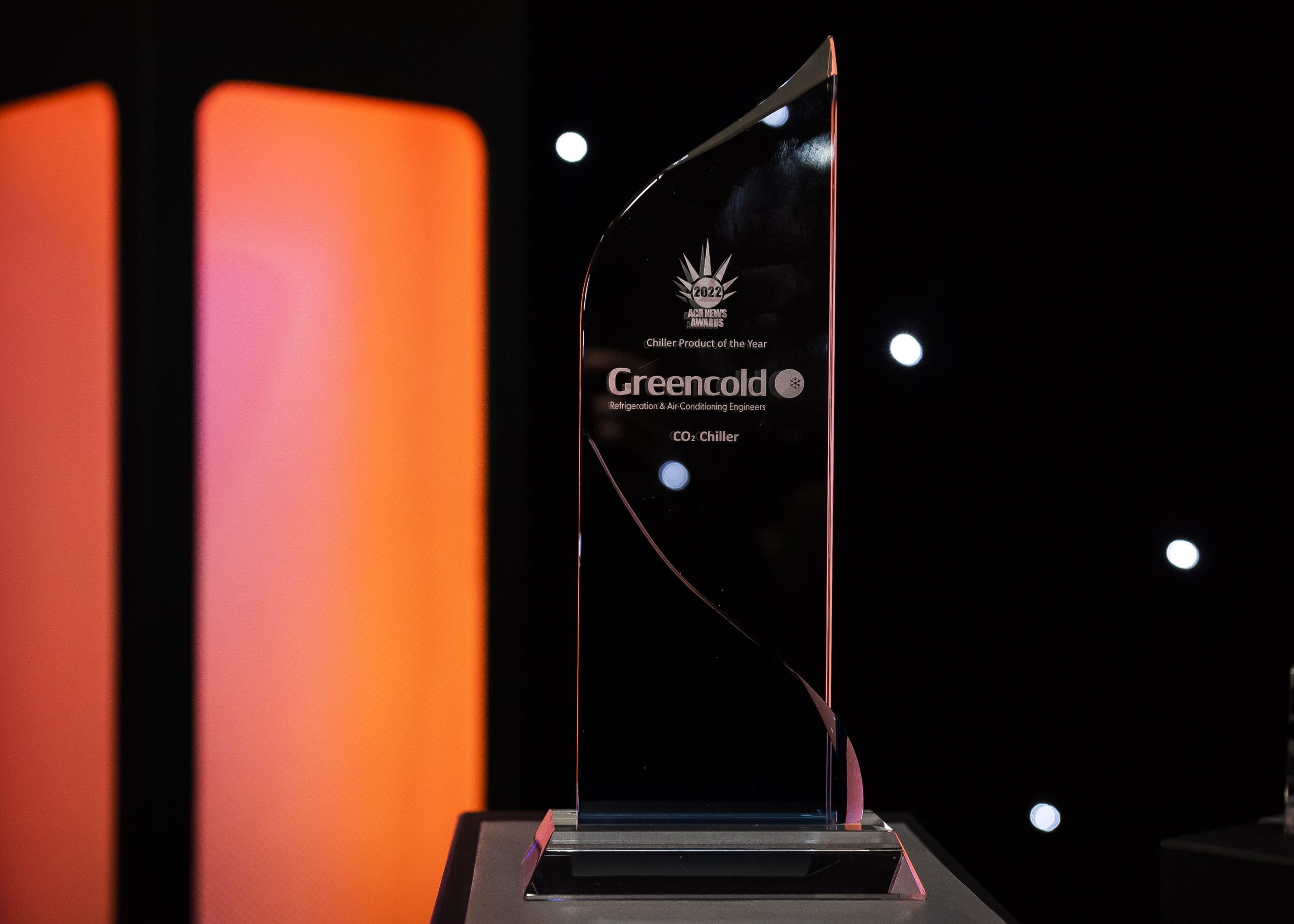 The award was given for Greencold's innovative CO2 Water Chiller